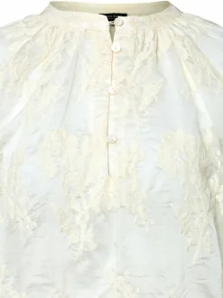 Marie Lund Blusen*Damen Sommerbluse ecru strukturiert