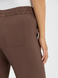 comma casual identity Hosen*Damen Sommerhose kastanie uni
