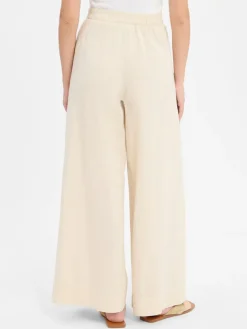 Vila Hosen*Damen Sommerhose mit Leinen-Anteil - VIEtni sand meliert