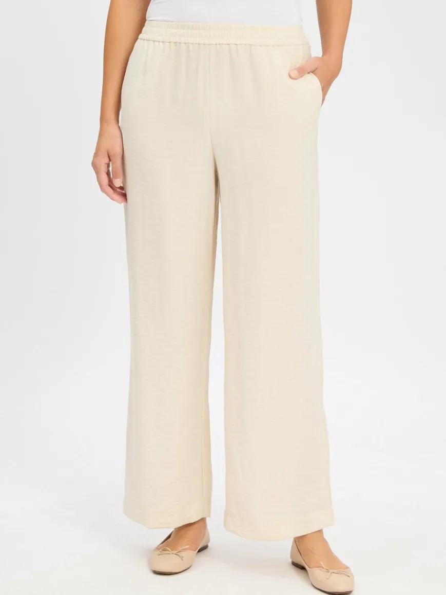 Msch Copenhagen Hosen*Damen Sommerhose mit Leinen-Anteil - MSCHDisa sand meliert