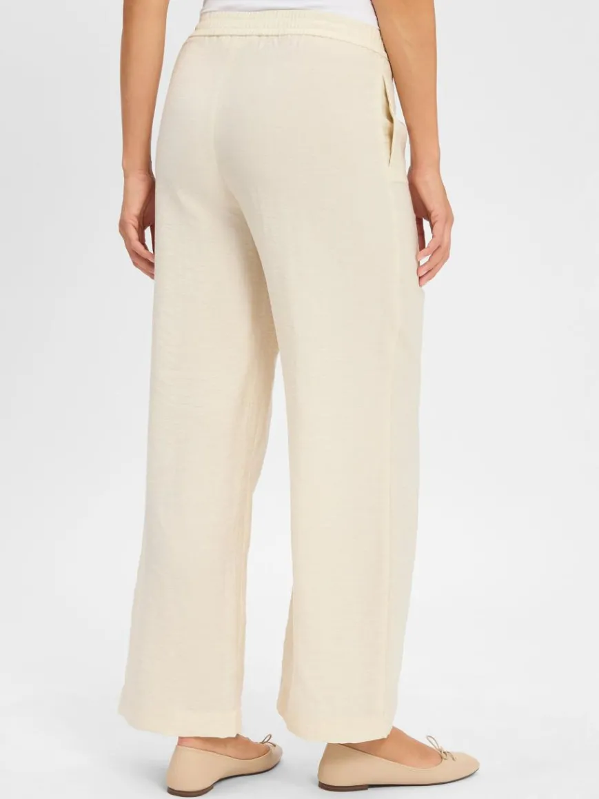 Msch Copenhagen Hosen*Damen Sommerhose mit Leinen-Anteil - MSCHDisa sand meliert