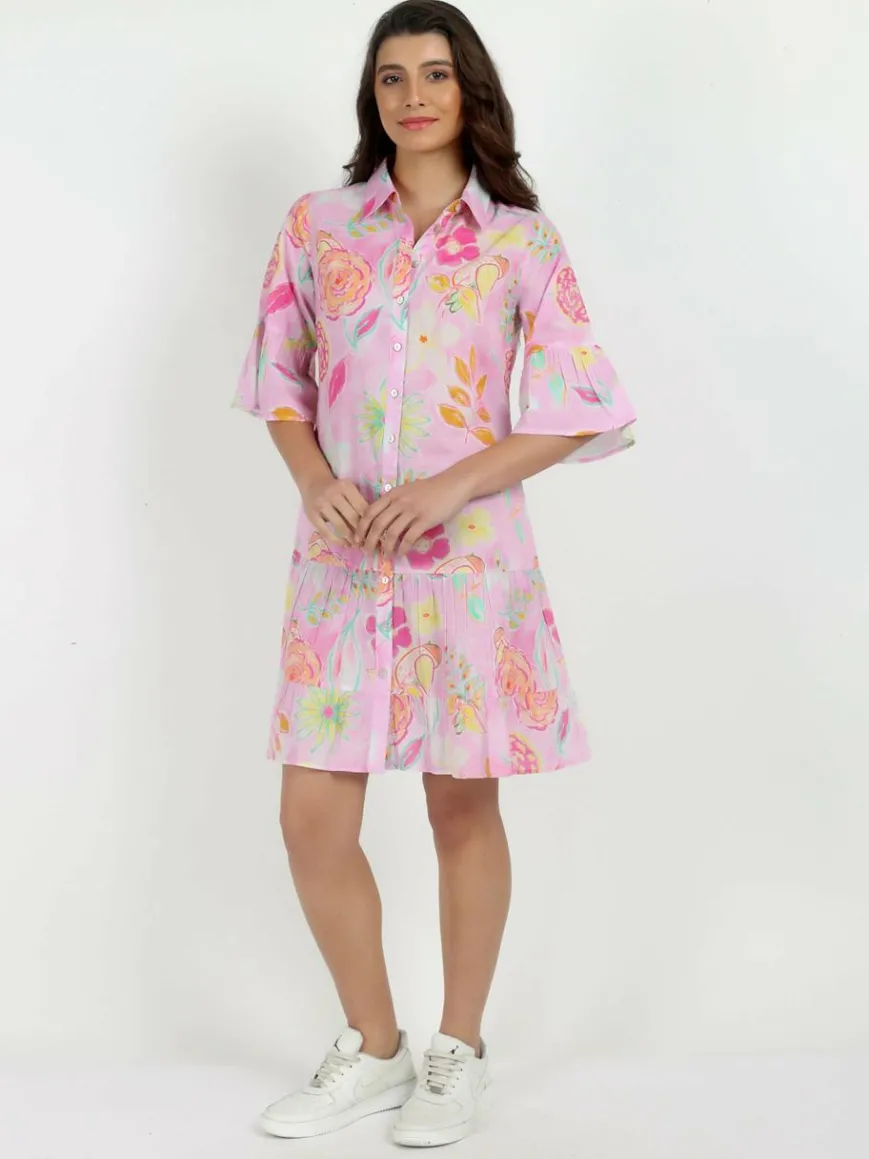 Vicci Germany Kleider*Damen Sommerkleid rosa gemustert