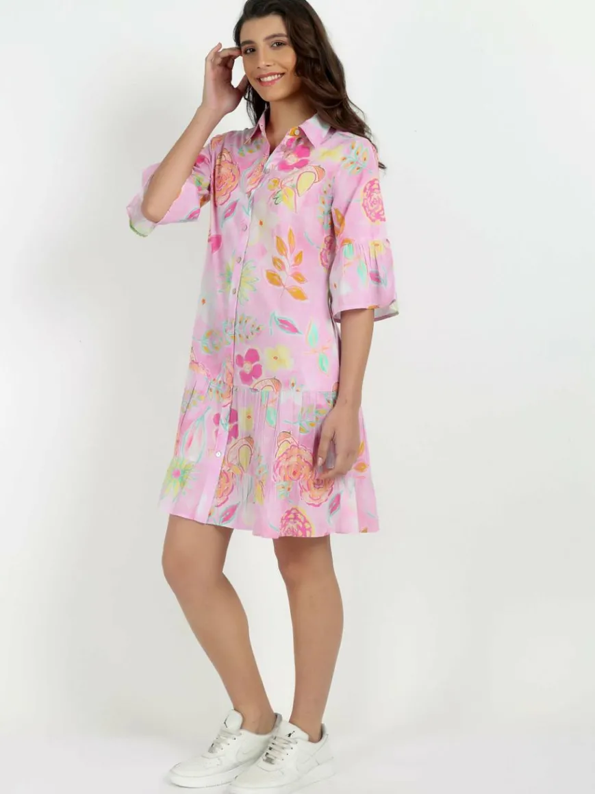 Vicci Germany Kleider*Damen Sommerkleid rosa gemustert