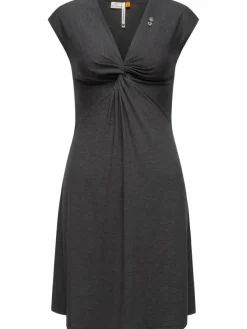 Ragwear Kleider*Damen Sommerkleid - Comfrey Solid schwarz uni