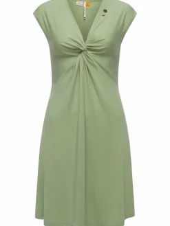 Ragwear Kleider*Damen Sommerkleid - Comfrey Solid grün uni