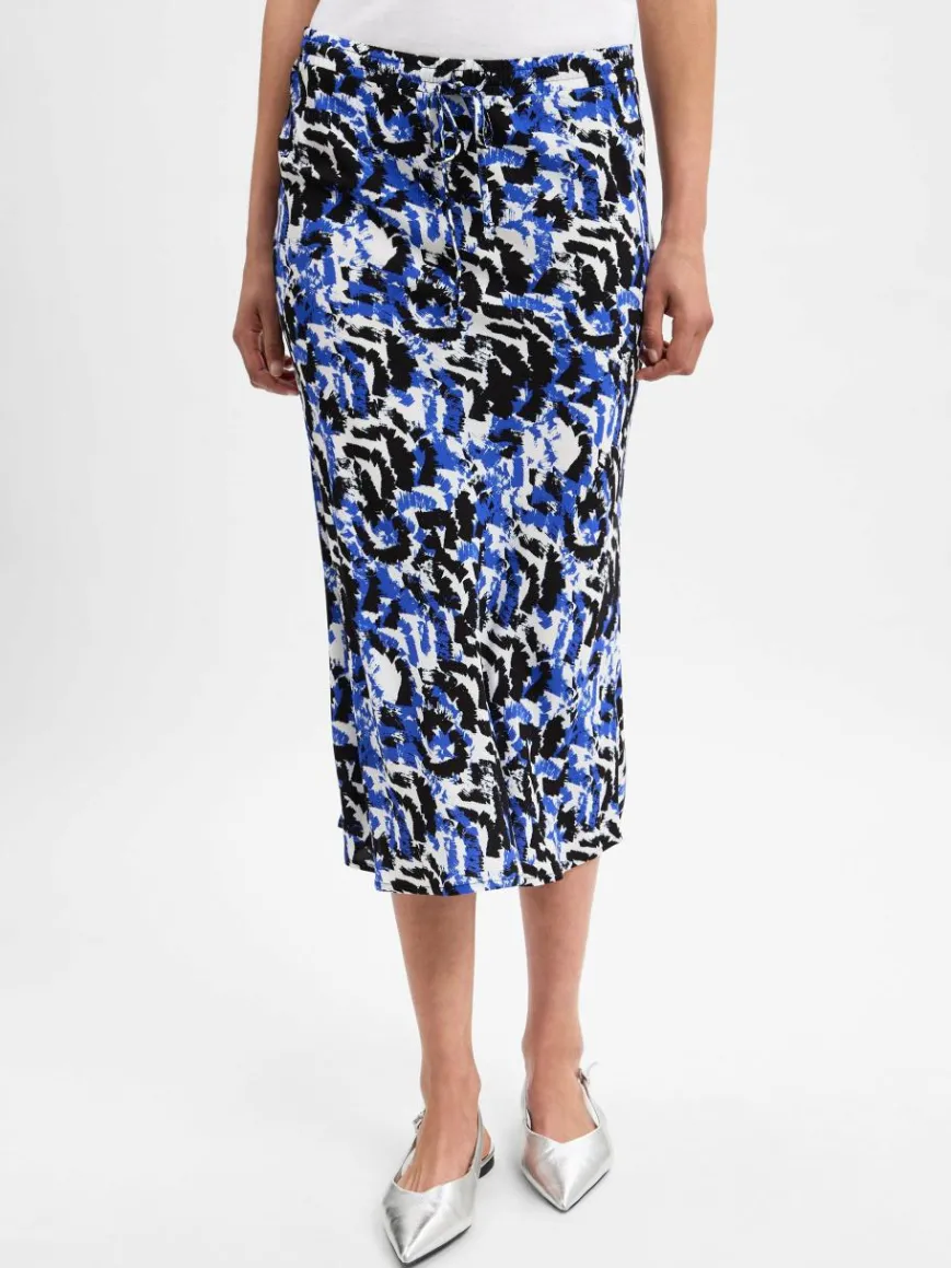 Marie Lund Röcke*Damen Sommerrock royal weiß gemustert