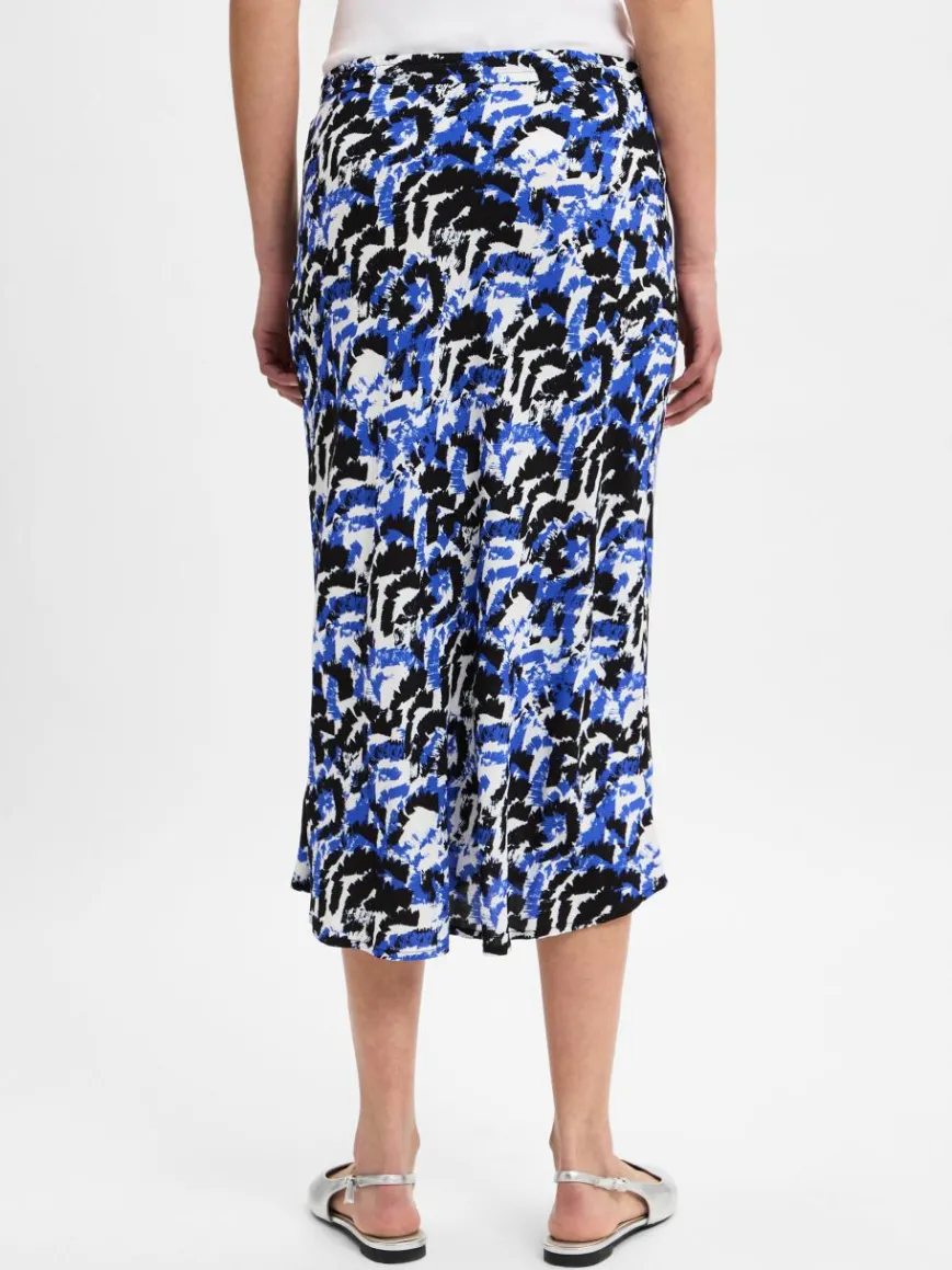 Marie Lund Röcke*Damen Sommerrock royal weiß gemustert