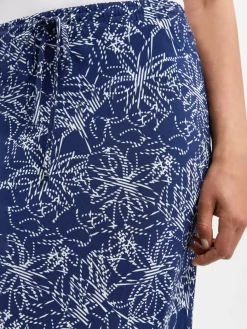 Marie Lund Röcke*Damen Sommerrock marine weiß gemustert