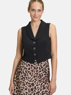 Vera Mont Jacken & Westen*Damen Sommerweste schwarz uni