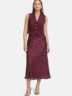 Vera Mont Jacken & Westen*Damen Sommerweste bordeaux uni