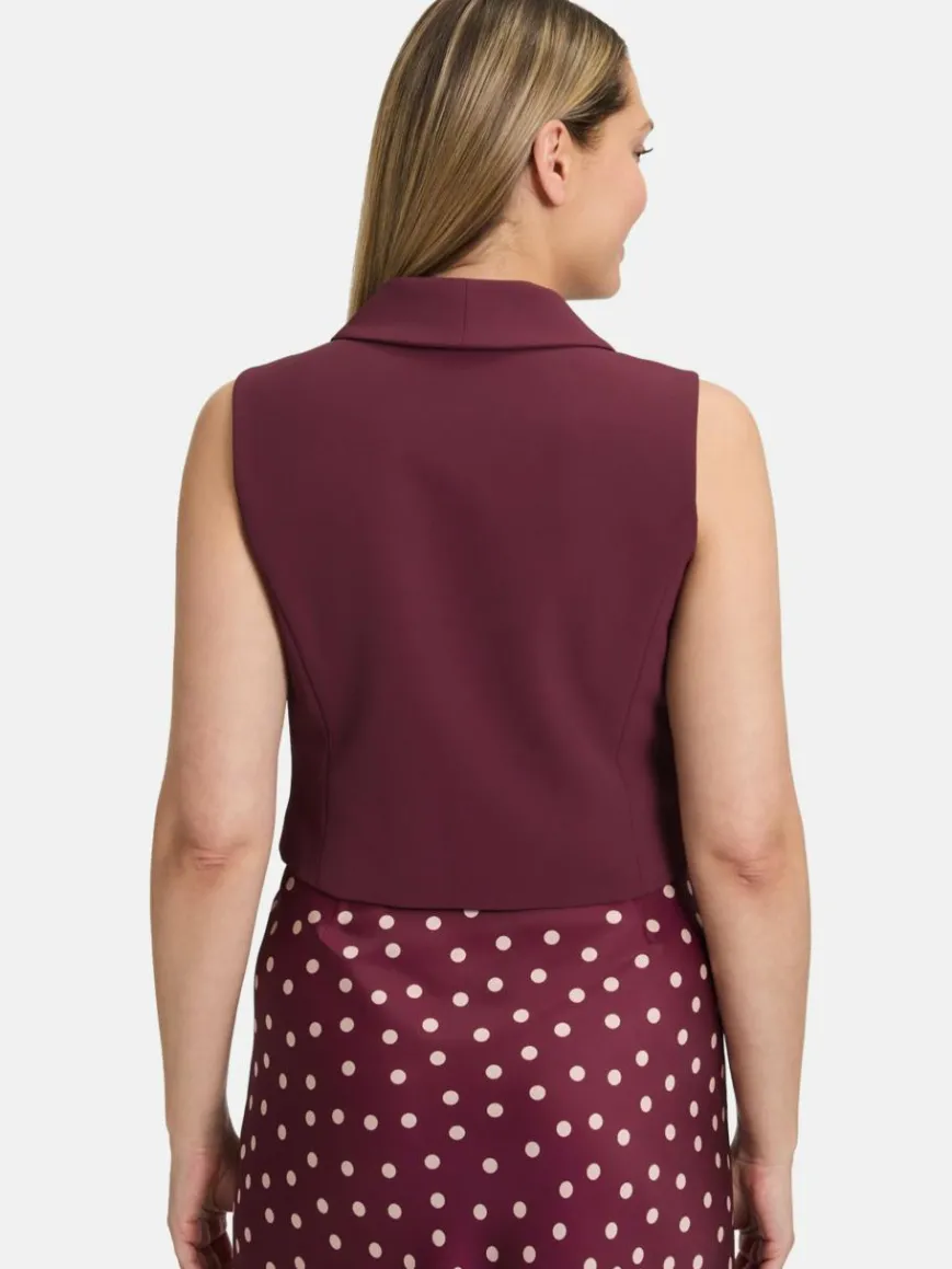 Vera Mont Jacken & Westen*Damen Sommerweste bordeaux uni