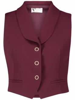 Vera Mont Jacken & Westen*Damen Sommerweste bordeaux uni