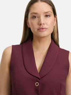 Vera Mont Jacken & Westen*Damen Sommerweste bordeaux uni