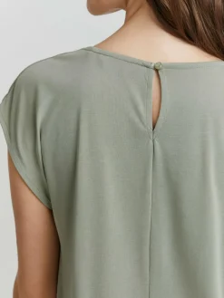 OXMO Blusen*Damen Spitzentop - OXBJALLA grün uni