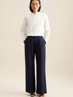 Seidensticker Blusen*Damen Stehkragenbluse - Uni weiß uni