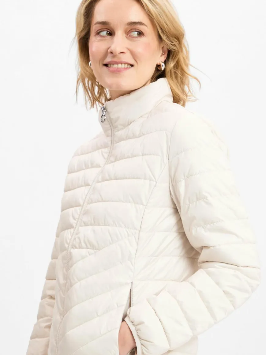 s.Oliver Jacken & Westen*Damen Steppjacke ecru uni