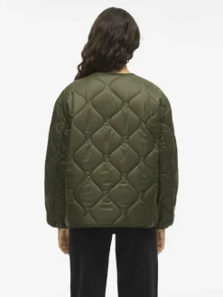 Vila Jacken & Westen*Damen Steppjacke - Falcon taupe uni