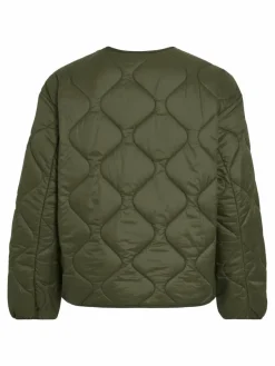 Vila Jacken & Westen*Damen Steppjacke - Falcon taupe uni