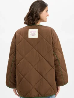 american vintage Jacken & Westen*Damen Steppjacke - Vowbay braun uni