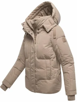 Navahoo Jacken & Westen*Damen Steppjacke - Zauberlicht 14 taupe uni