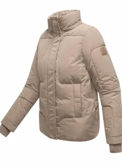 Navahoo Jacken & Westen*Damen Steppjacke - Zauberlicht 14 taupe uni