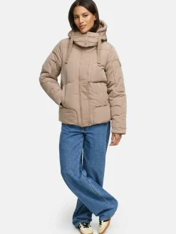 Navahoo Jacken & Westen*Damen Steppjacke - Zauberlicht 14 taupe uni