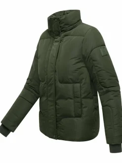 Navahoo Jacken & Westen*Damen Steppjacke - Zauberlicht 14 oliv uni
