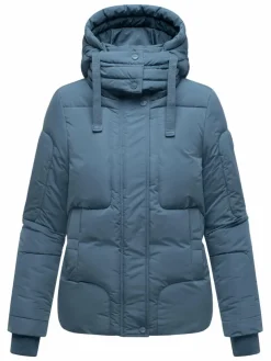 Navahoo Jacken & Westen*Damen Steppjacke - Zauberlicht 14 blau uni