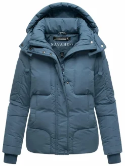 Navahoo Jacken & Westen*Damen Steppjacke - Zauberlicht 14 blau uni