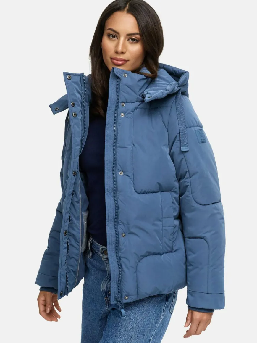 Navahoo Jacken & Westen*Damen Steppjacke - Zauberlicht 14 blau uni