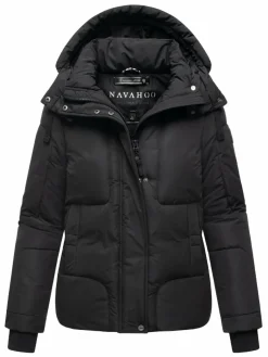 Navahoo Jacken & Westen*Damen Steppjacke - Zauberlicht 14 schwarz uni