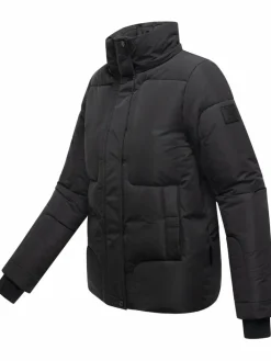 Navahoo Jacken & Westen*Damen Steppjacke - Zauberlicht 14 schwarz uni