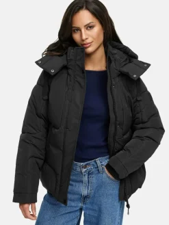 Navahoo Jacken & Westen*Damen Steppjacke - Zauberlicht 14 schwarz uni