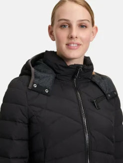 Gil Bret Jacken & Westen*Damen Steppmantel schwarz uni