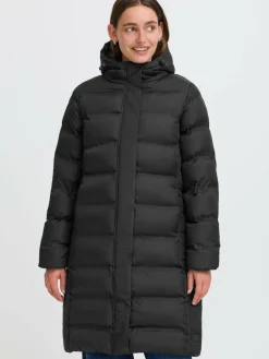 OXMO Jacken & Westen*Damen Steppmantel - OXMARINETTA schwarz uni