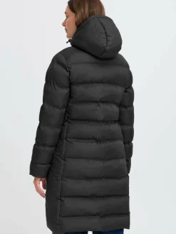 OXMO Jacken & Westen*Damen Steppmantel - OXMARINETTA schwarz uni