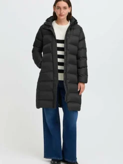 OXMO Jacken & Westen*Damen Steppmantel - OXMARINETTA schwarz uni