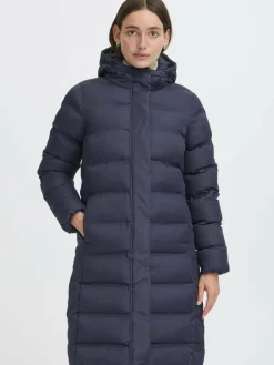 OXMO Jacken & Westen*Damen Steppmantel - OXMARINETTA blau uni