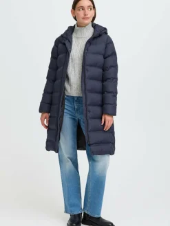 OXMO Jacken & Westen*Damen Steppmantel - OXMARINETTA blau uni