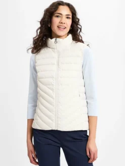 s.Oliver Jacken & Westen*Damen Steppweste ecru uni