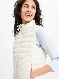 s.Oliver Jacken & Westen*Damen Steppweste ecru uni