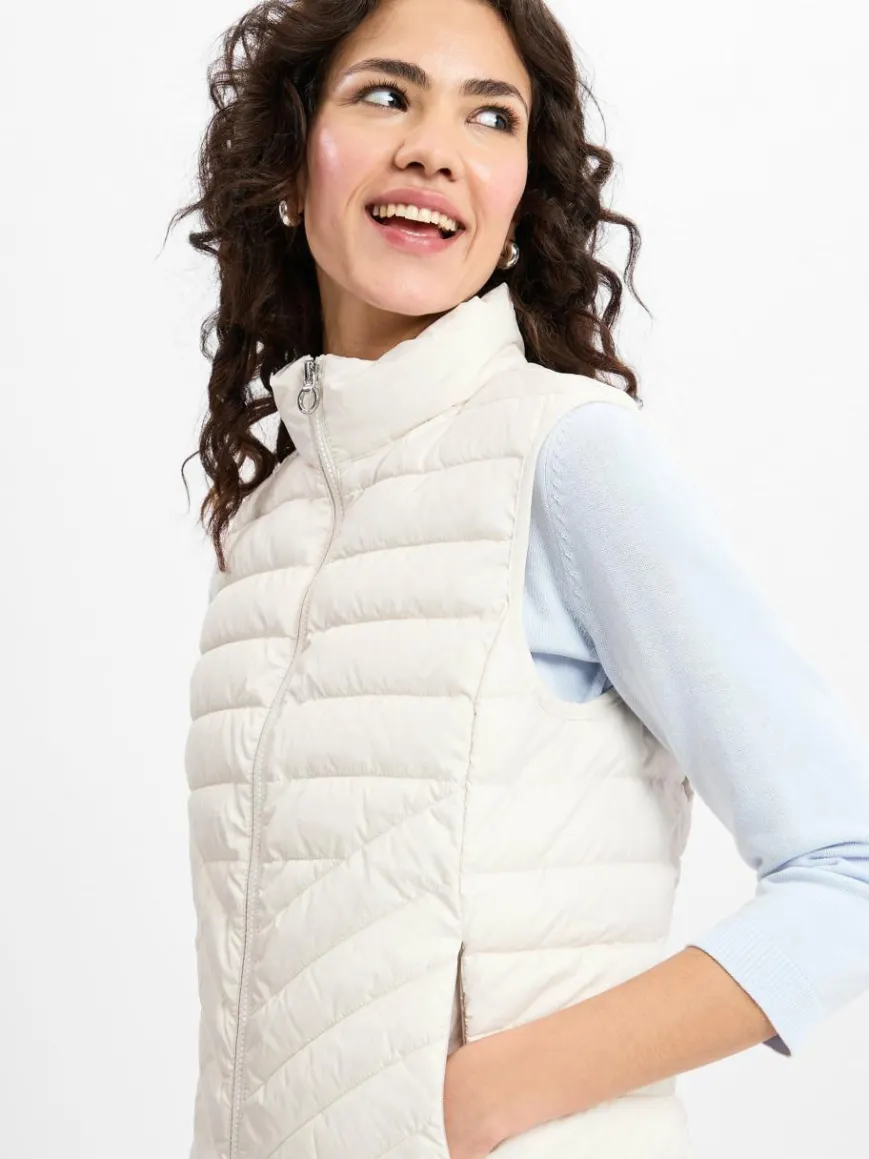 s.Oliver Jacken & Westen*Damen Steppweste ecru uni