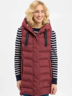 Fuchs Schmitt Jacken & Westen*Damen Steppweste bordeaux uni