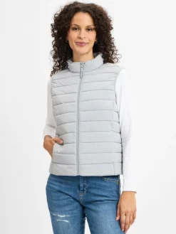 brookshire Jacken & Westen*Damen Steppweste - Romy hellgrau uni