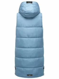 Navahoo Jacken & Westen*Damen Steppweste - Schnuffelchen blau uni