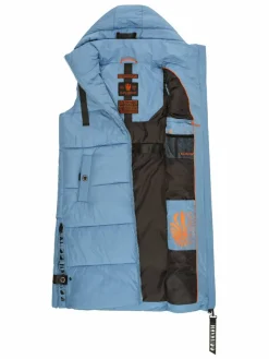 Navahoo Jacken & Westen*Damen Steppweste - Schnuffelchen blau uni