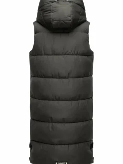 Navahoo Jacken & Westen*Damen Steppweste - Schnuffelchen anthrazit uni