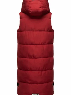 Navahoo Jacken & Westen*Damen Steppweste - Schnuffelchen rot uni