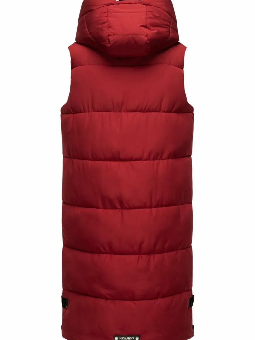 Navahoo Jacken & Westen*Damen Steppweste - Schnuffelchen rot uni