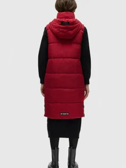 Navahoo Jacken & Westen*Damen Steppweste - Schnuffelchen rot uni